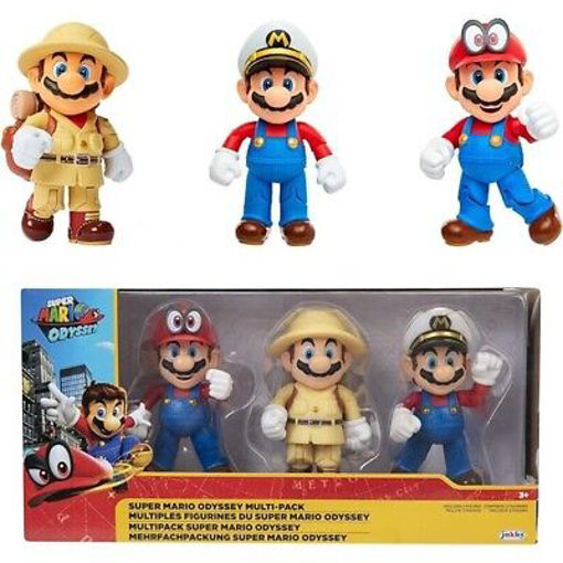 Picture of Super Mario Odyssey 3 Pack 10cm Figures